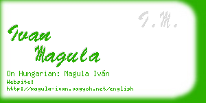 ivan magula business card